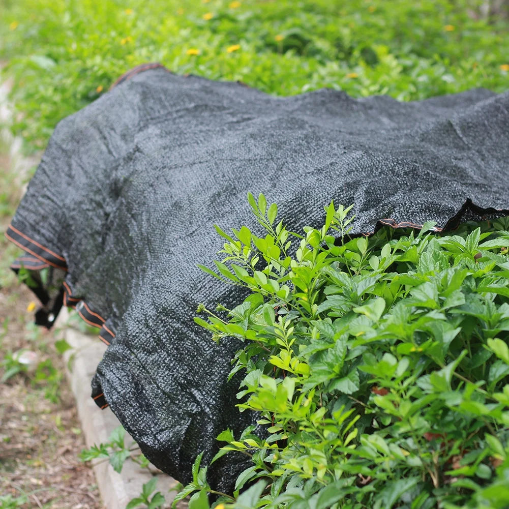 Black UV Resistant Garden Shade Mesh Tarp D839