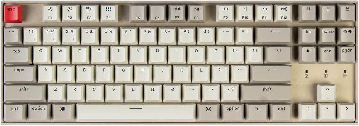 87 Keys Tenkeyless Wireless Bluetooth Mechanical Keyboard with Brown Switch G5454