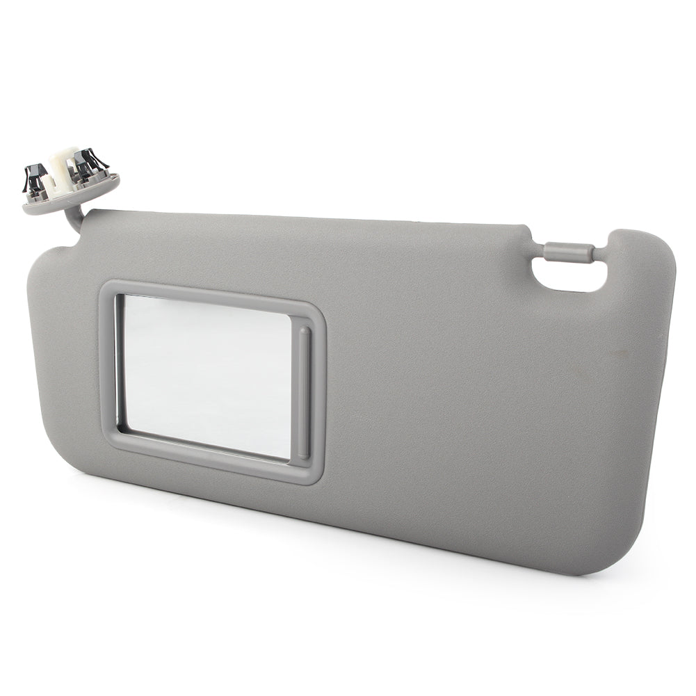 Gray Sun Visor Shield Sunshade with Mirror Left Side Y18600