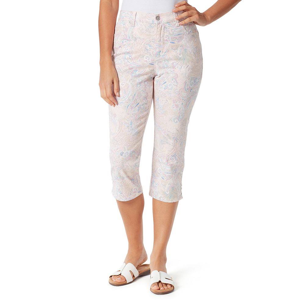 Petite Printed Capris - Pink Parasol - 16p C57408