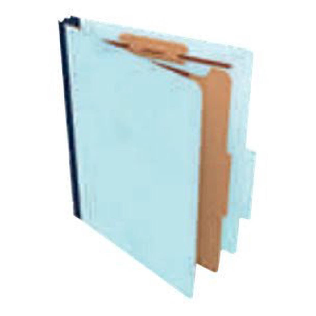 Light Blue Pressboard Classification Folder, Letter size, 20/Box X135575