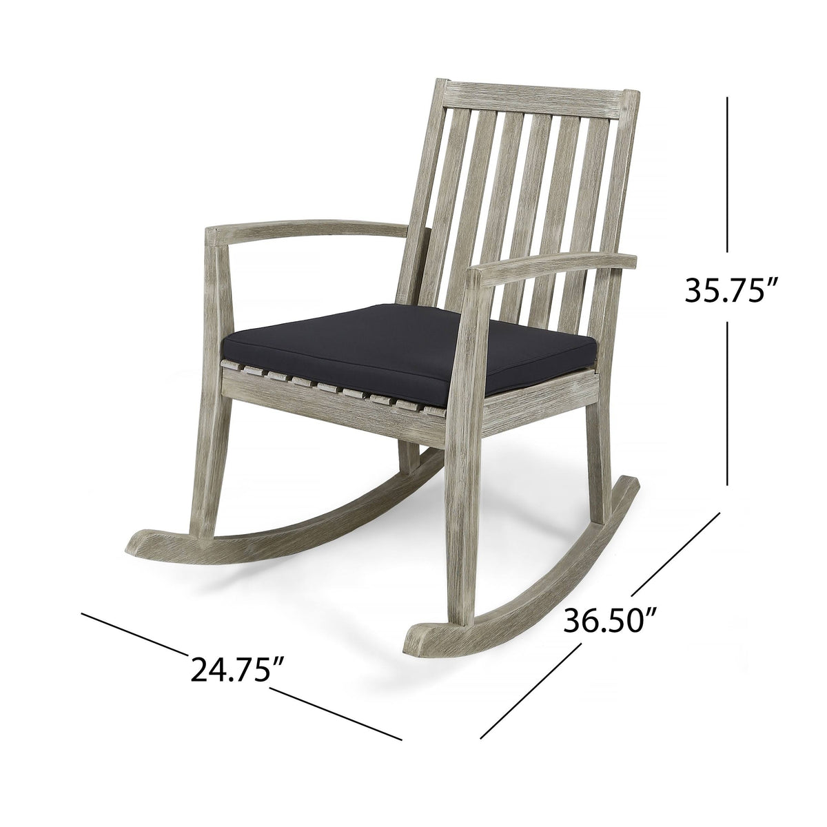 Acacia Wood Rocking Chair B521144