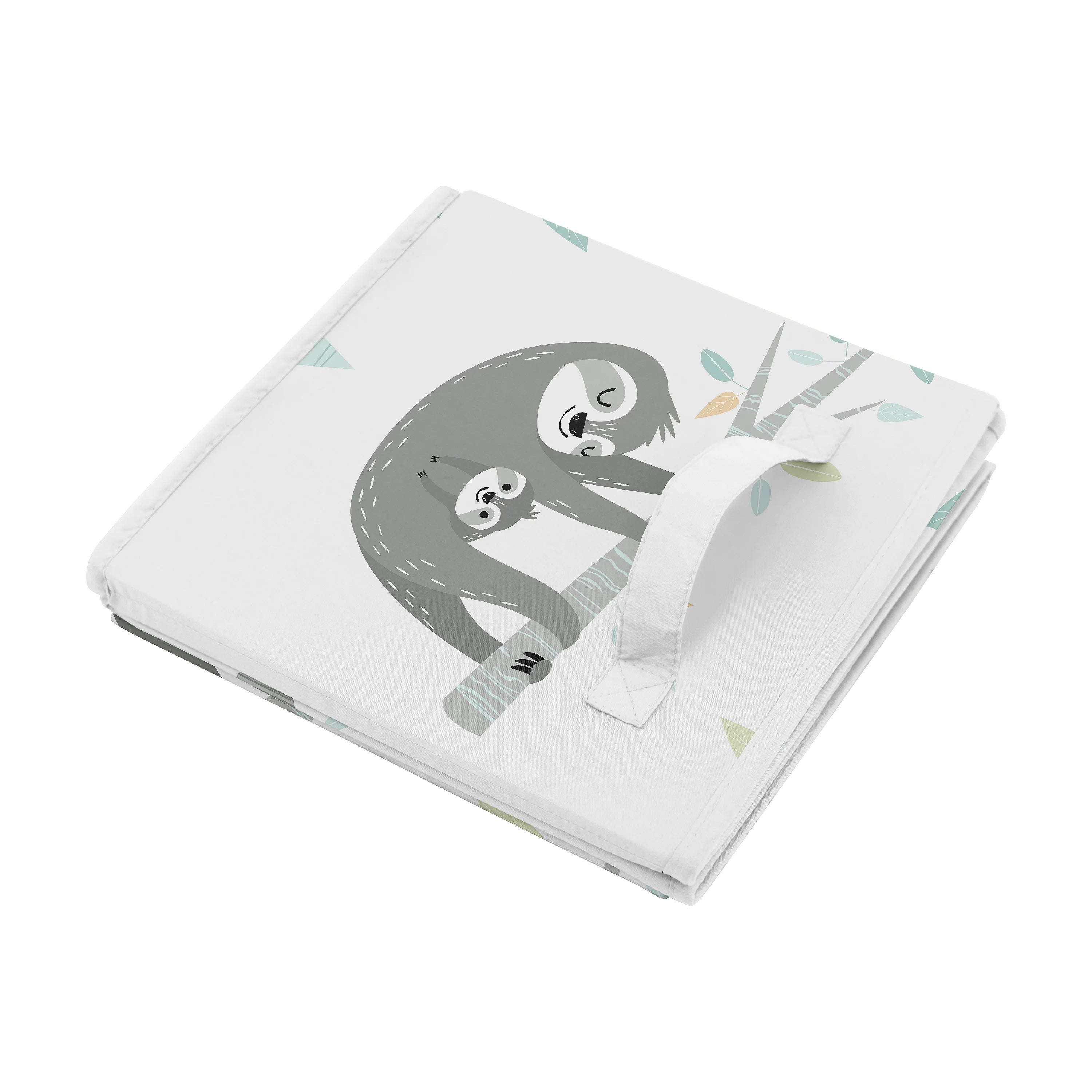 Aqua and Grey Storage Fabric Toy Box K58593
