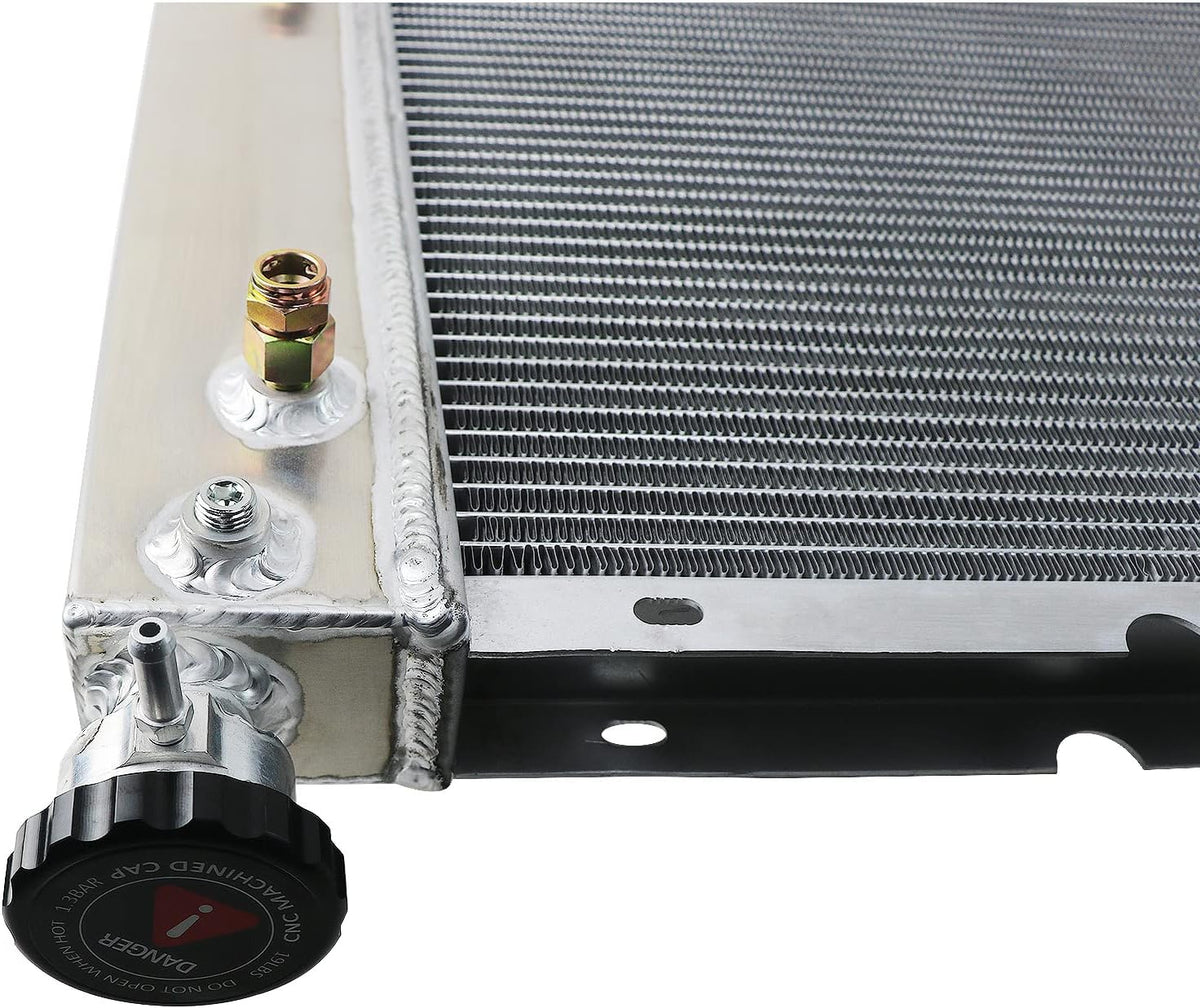 4 Row Aluminum Radiator for Chevy GMC Truck 5.7L 7.4L V8 J924