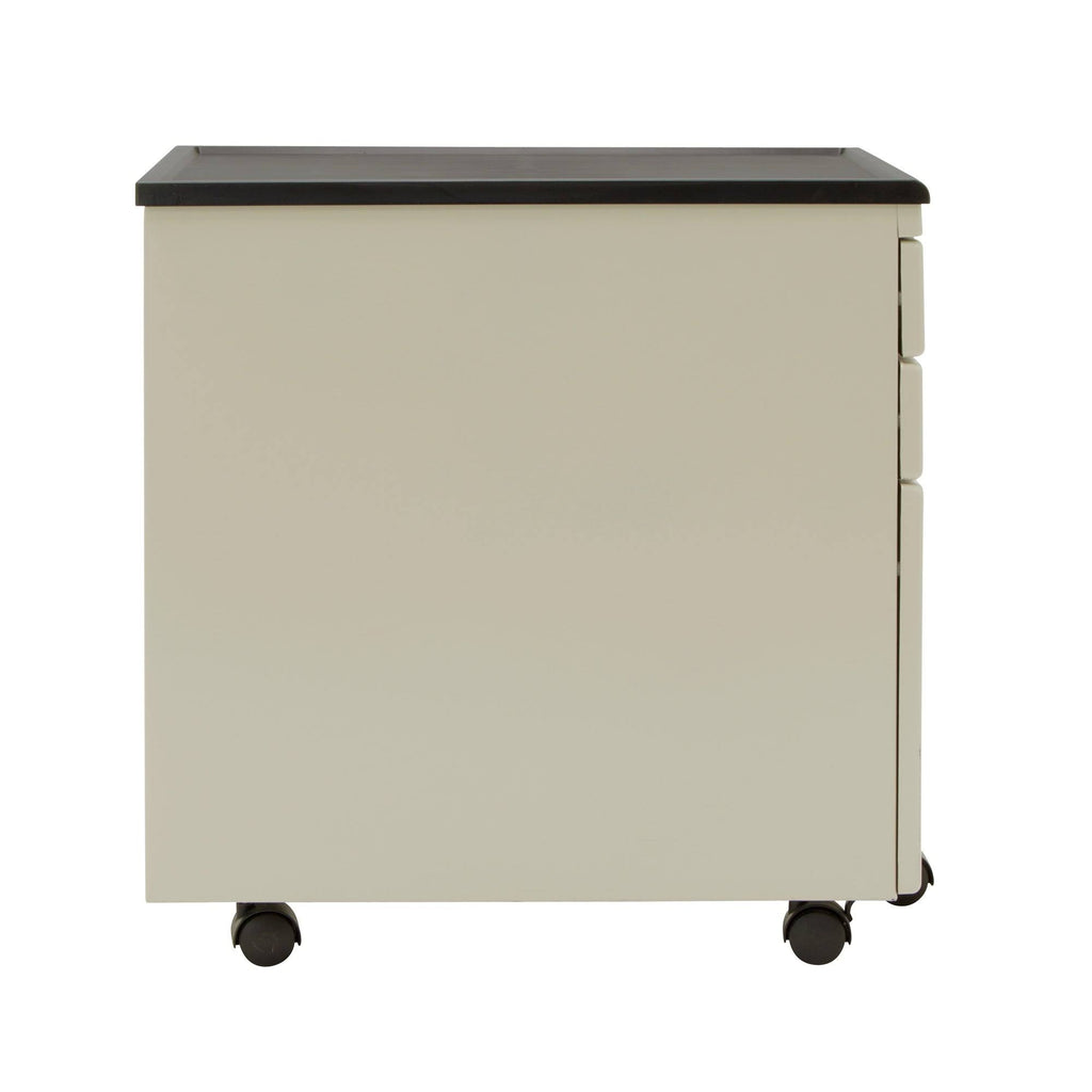 3 Lockable Drawers Mobile File Cabinet B80526