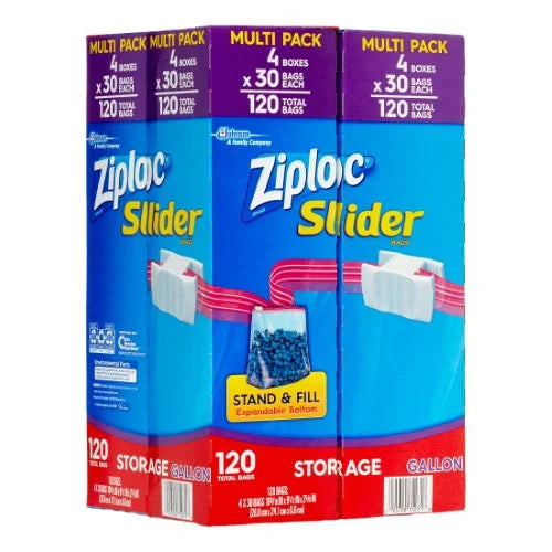 Gallon Storage Bags, 120 Ct Y62764