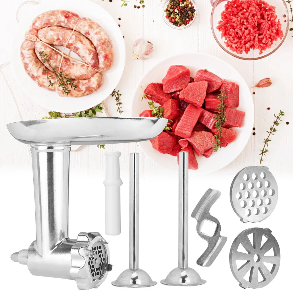 Metal Meat Grinder Attachment for KitchenAid Stand Mixers with Sausage Filler Tubers R123352