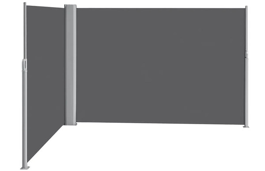 19.7'L x 6' H Dark Gray Retractable Screen Awning A321513