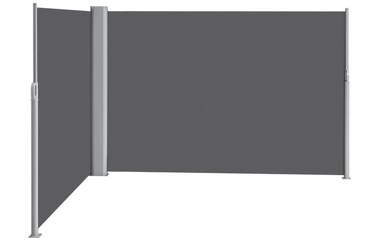 19.7'L x 6' H Dark Gray Retractable Screen Awning A321513