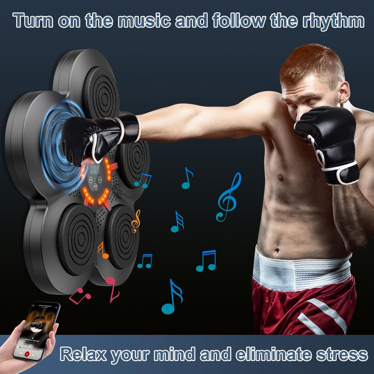 Boxing Training Target Wall Mount React Exercise Machine E1385