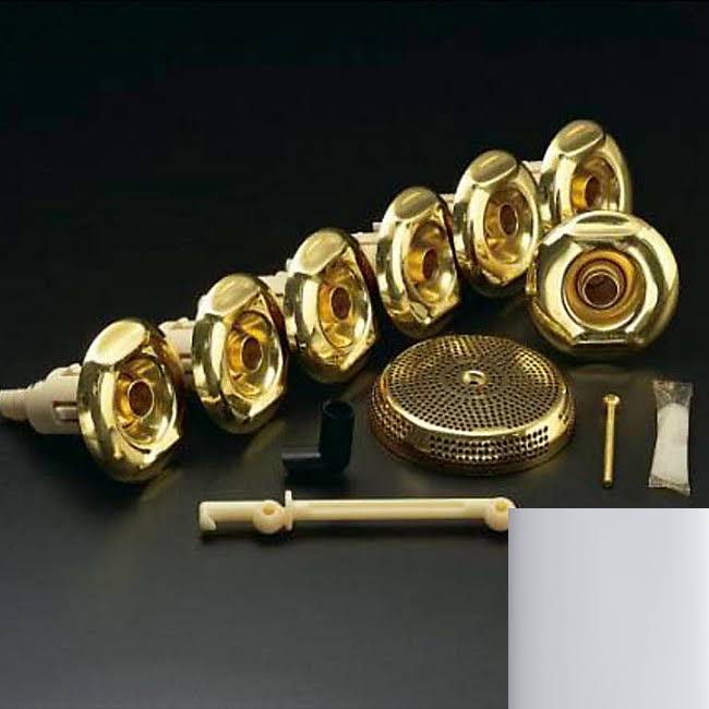 Polished Chrome Whirlpool Trim Kit with Seven Jets F30111