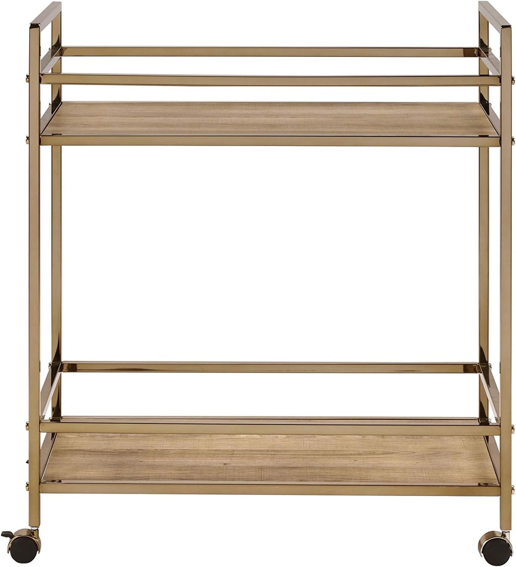 Natural & Champagne Serving Cart K394700