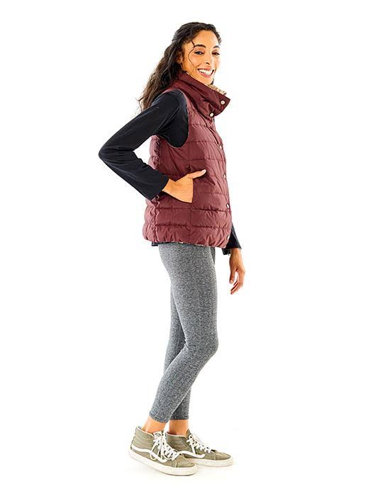 Merlot/Birch Reversible Vest Z9503
