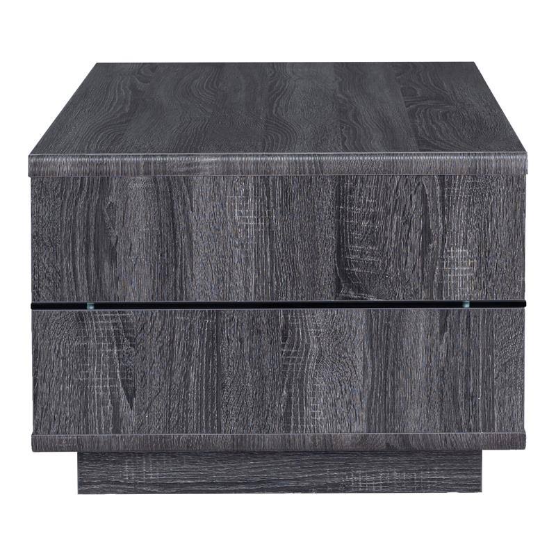 3-Piece Wood Coffee Table Set in Distressed Gray Y92102