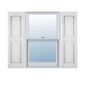 12 inchw x 59 inchh Vinyl Williamsburg Double Panel Shutters W16555