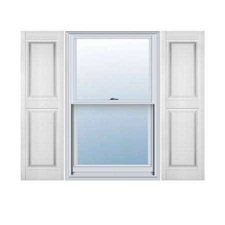 12 inchw x 59 inchh Vinyl Williamsburg Double Panel Shutters W16555