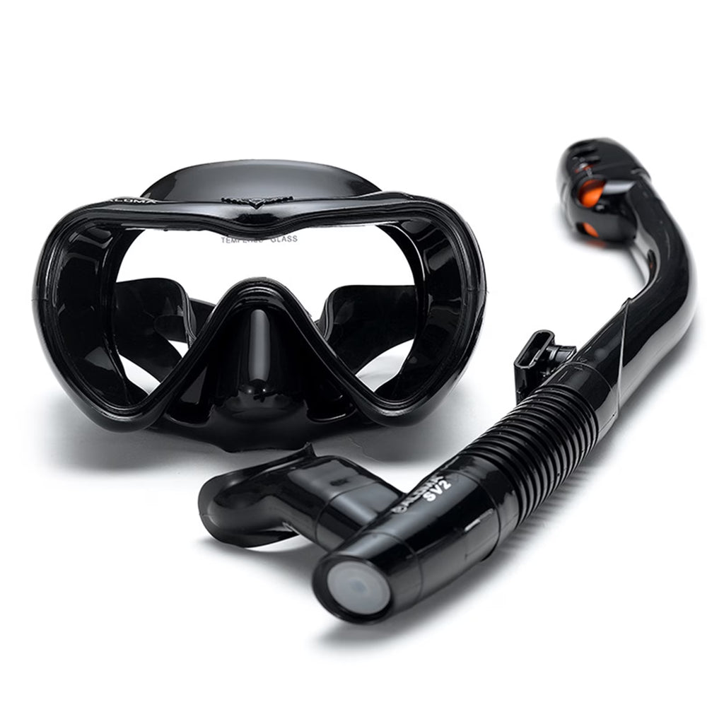 Leakproof Snorkel Set with Anti fog Goggles and Snorkel Tube O945773