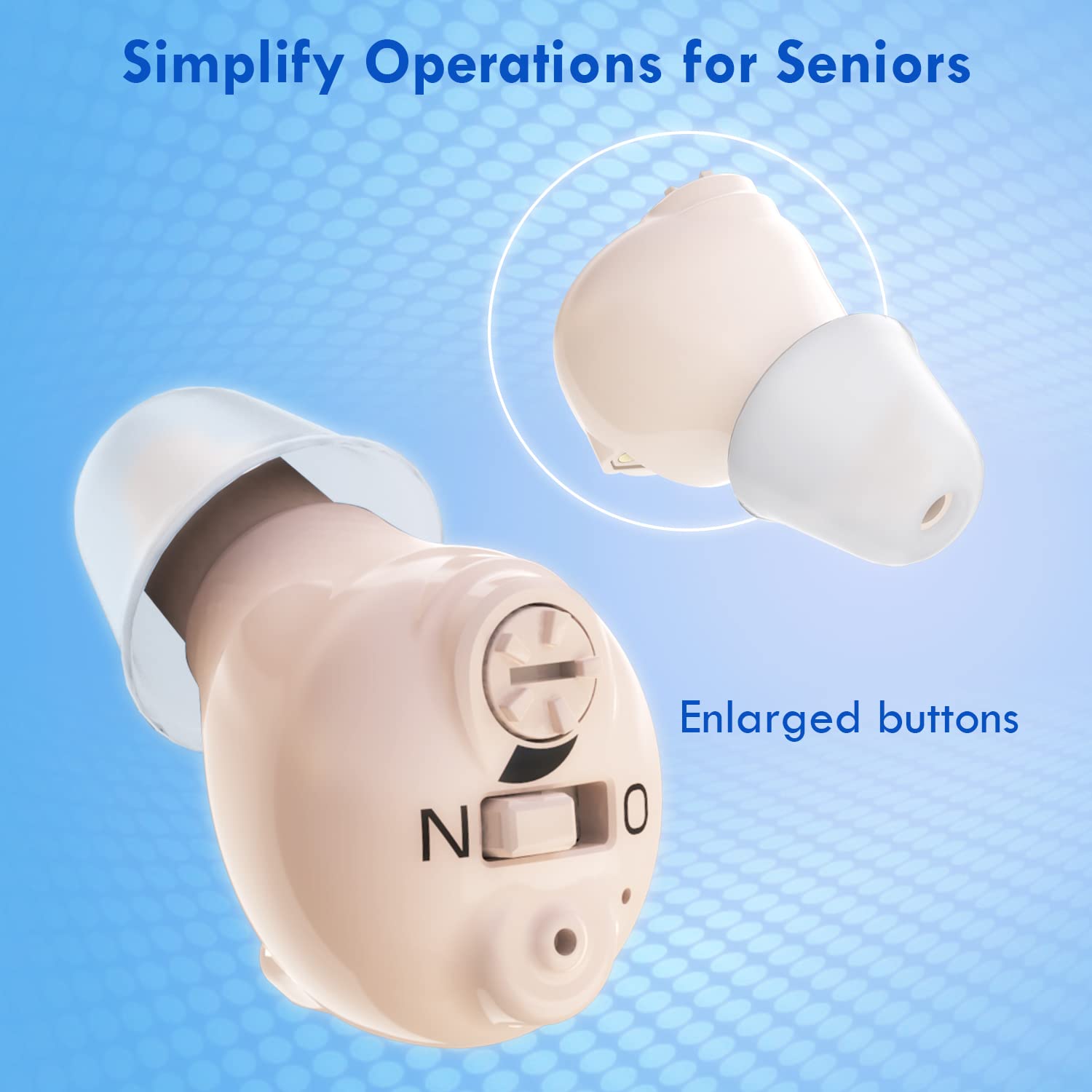 Rechargeable Invisible Hearing Aids M44578