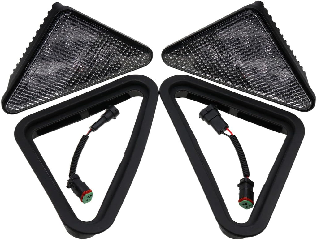 LED Headlight Kit with 2x Rubber Bezel Light Mount S3123