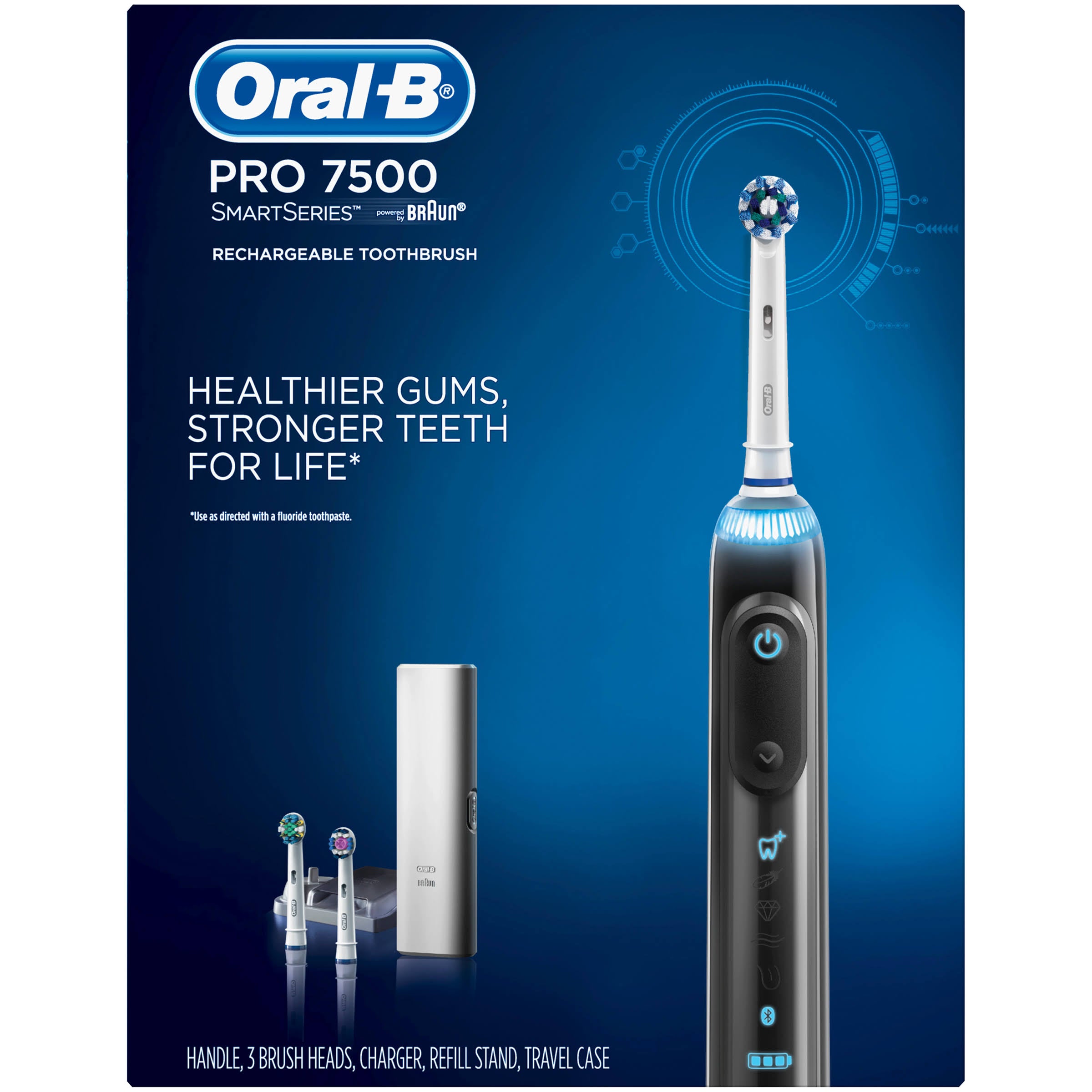 Black Power Rechargeable Electric Toothbrush Z543