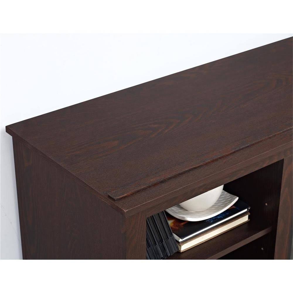 Espresso TV Console with Fireplace M1750