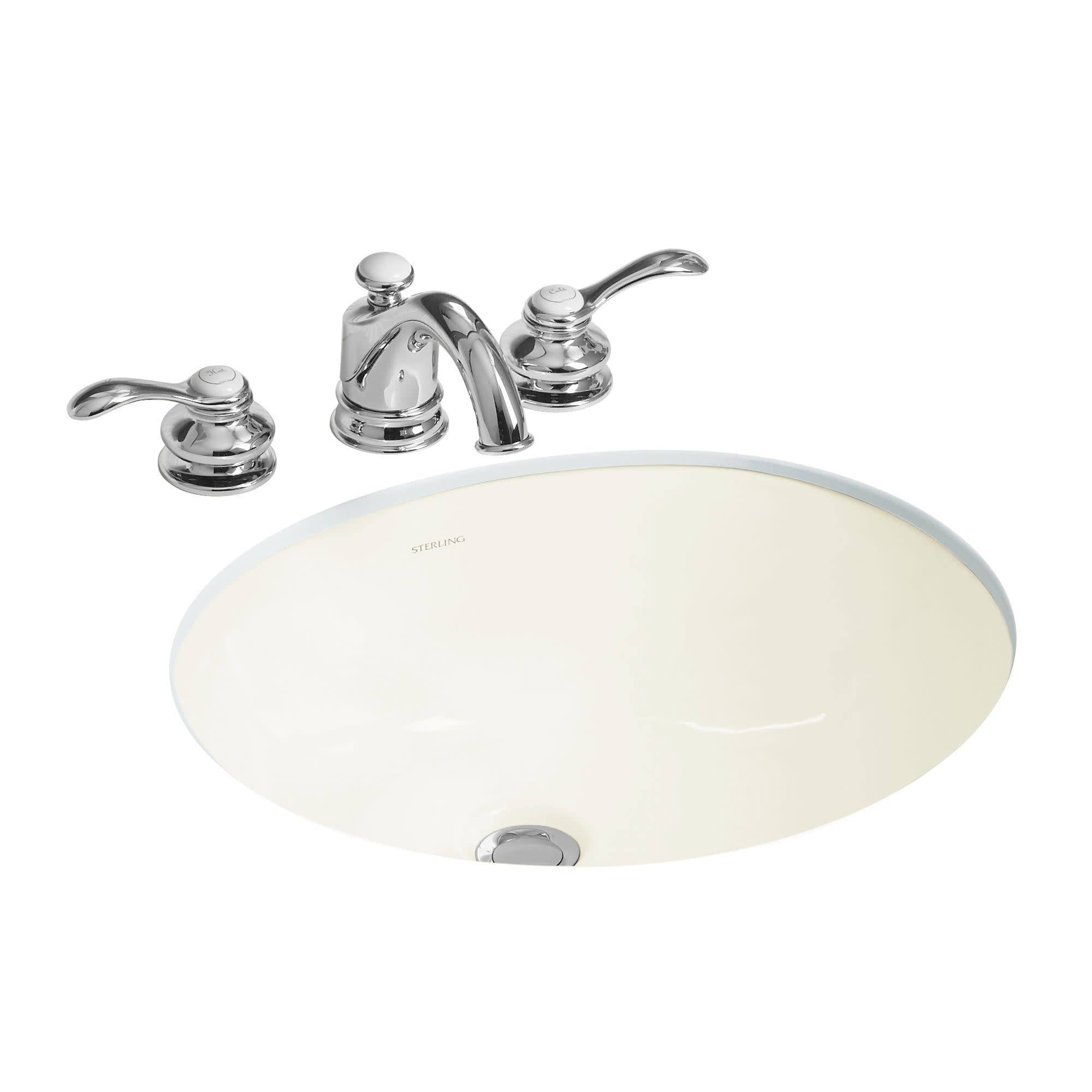 Oval Undermount Bathroom Sink with Overflow M1017