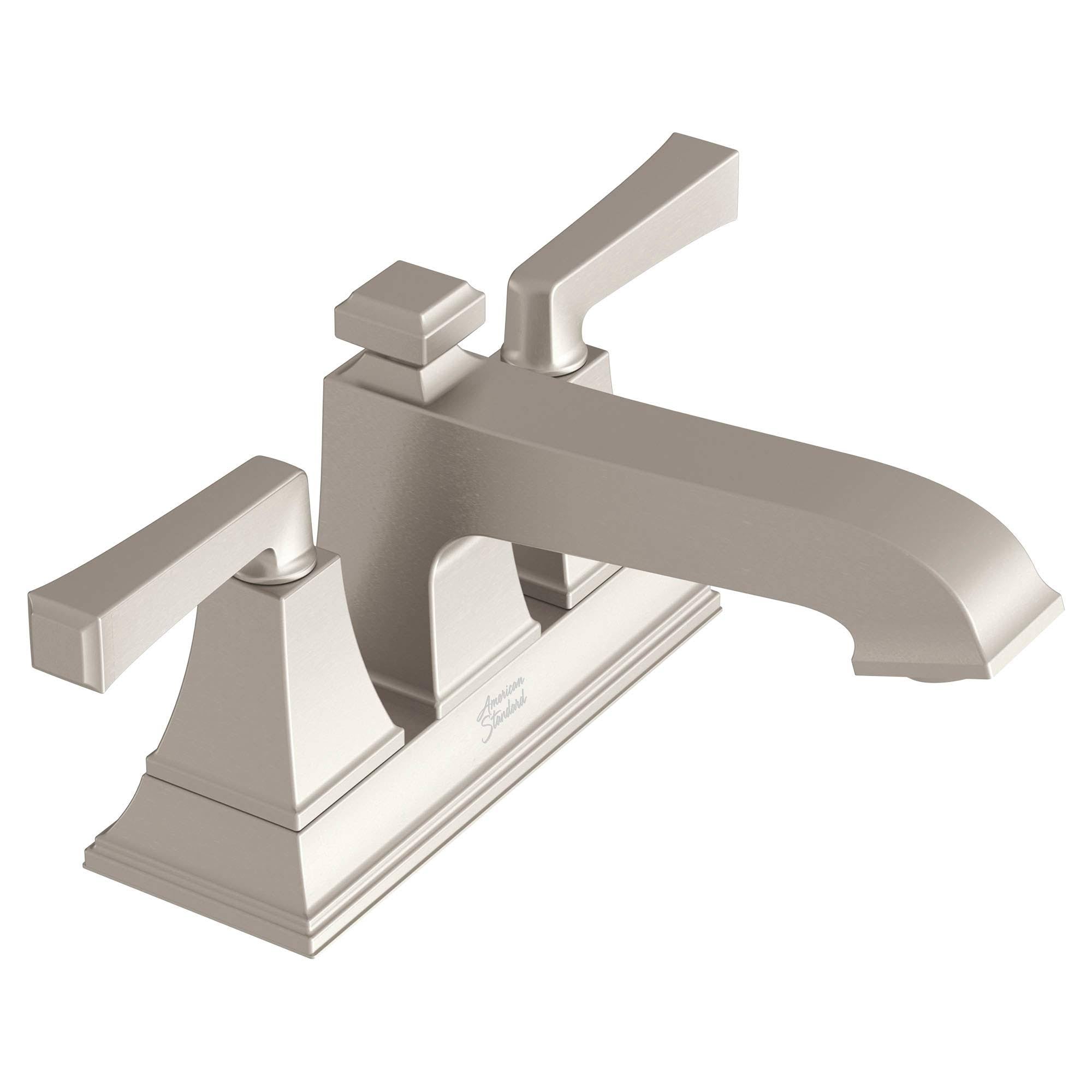 Centerset Bathroom Faucet with Brushed Nickel O556894