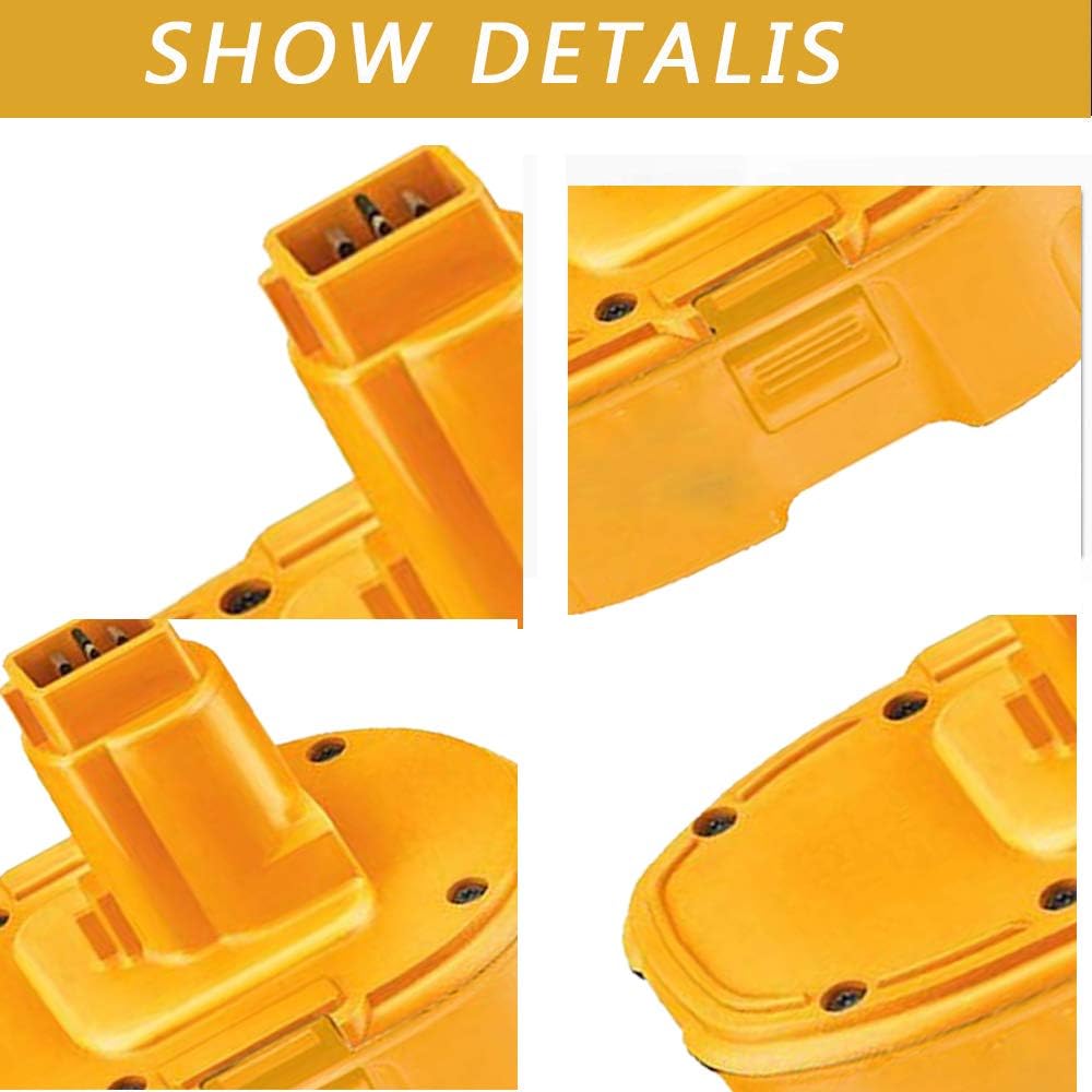 2 Pack 18V 4.6Ah Ni-MH Replacement Battery for Cordless Power Tool E92931