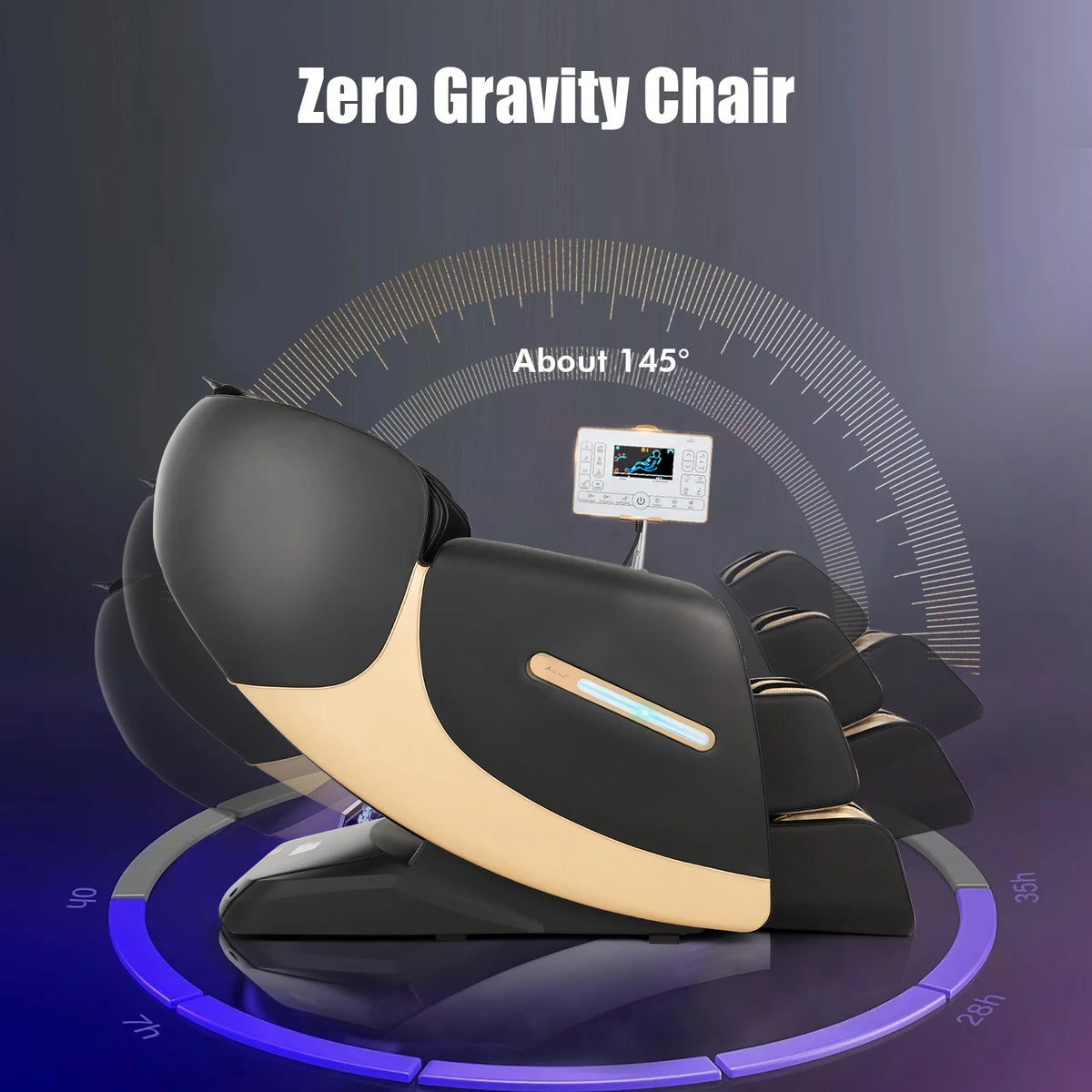 SL Track Zero Gravity Massage Chair Recliner with Foot Roller S852862