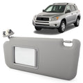 Gray Sun Visor Shield Sunshade with Mirror Left Side Y18600