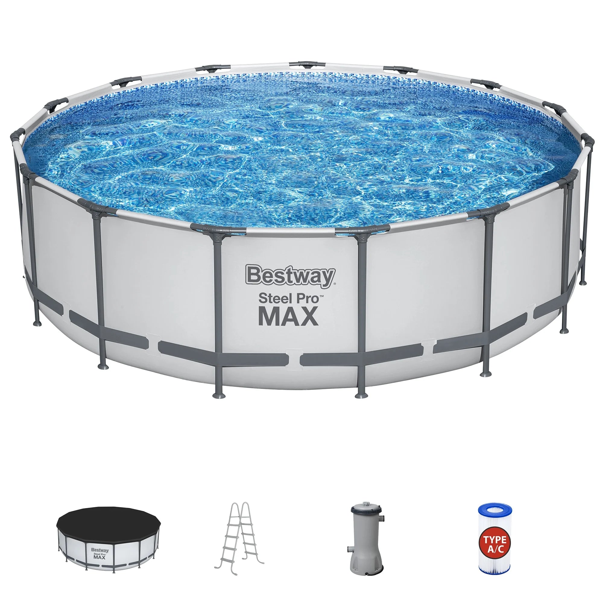 15' x 48" Prismatic Stone Above Ground Pool Set P3759