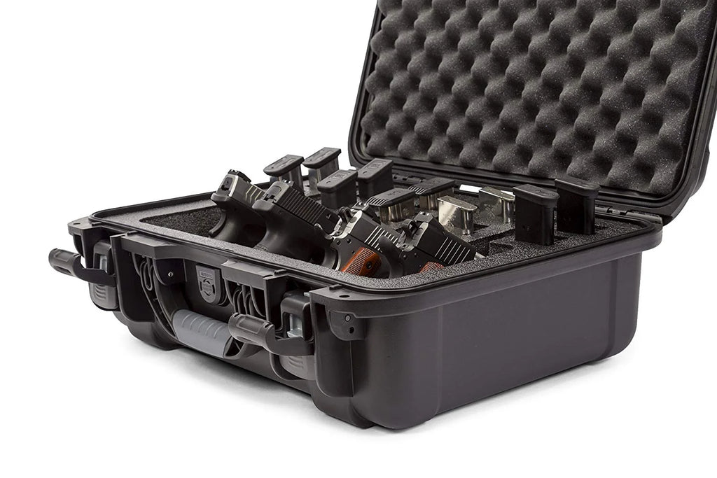 Black Waterproof Gun Case with Custom Foam Insert K37469