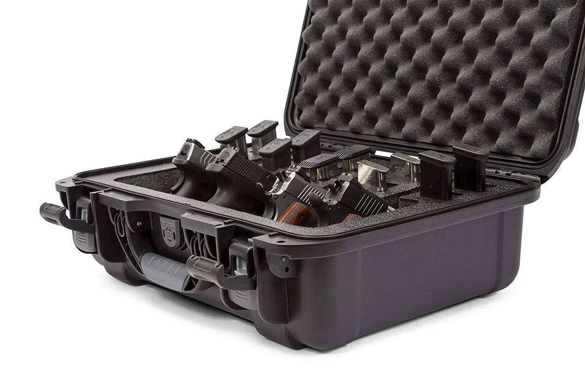Black Waterproof Gun Case with Custom Foam Insert K37469