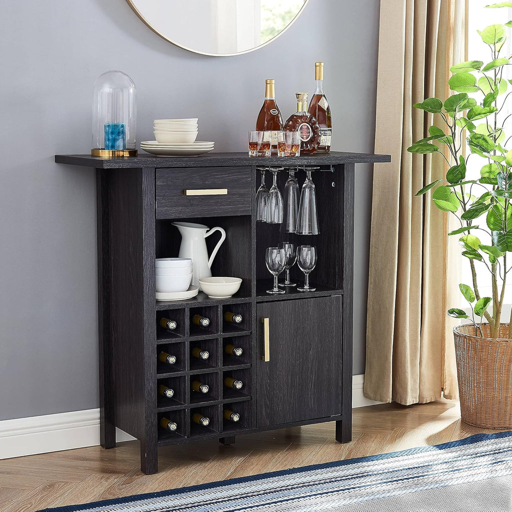 Stone Grey Bar Cabinet Server G42156