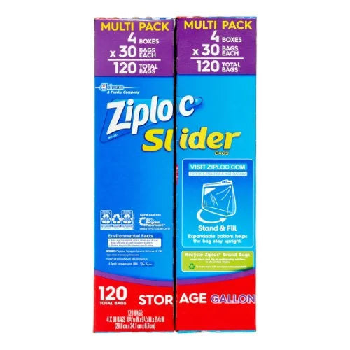 Gallon Storage Bags, 120 Ct Y62764