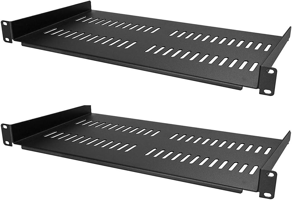250mm 1U Heavy Duty Steel Sliding Shelf 2 Pack P85789