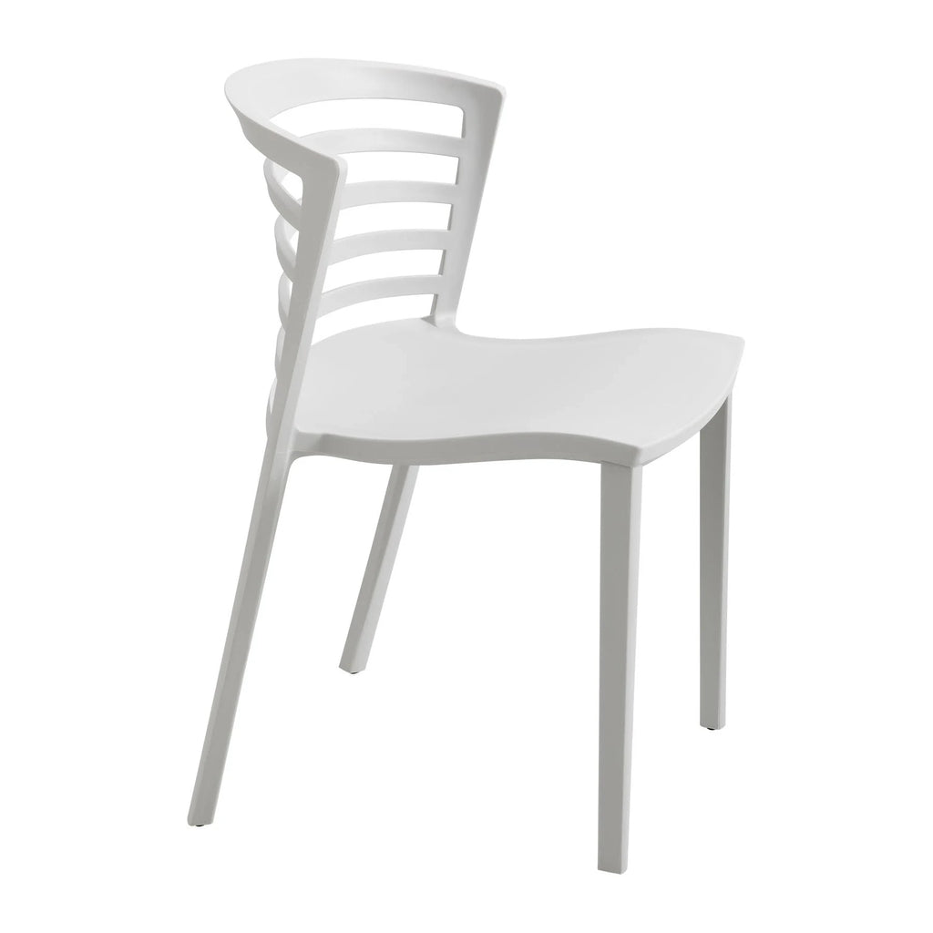 Stack Chair, Gray, 4 per Carton N89394