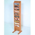 Black Mahogany Light Oak 10 Pocket Magazine Rack O238