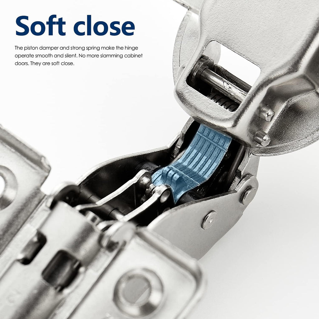 30 Pack 15 Pairs Soft Close Cabinet Door Hinges F494