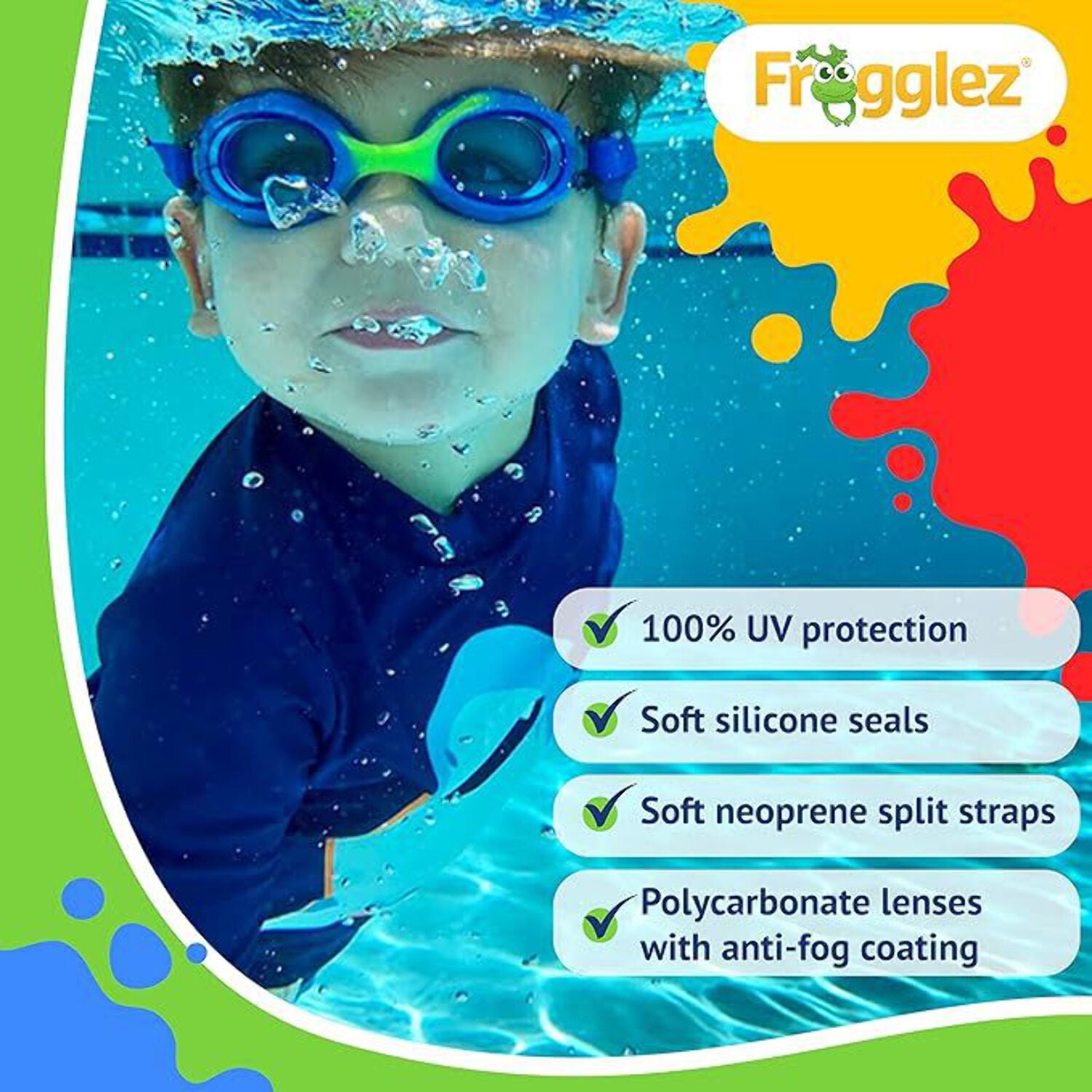 Pink Kids Swim Goggles K523