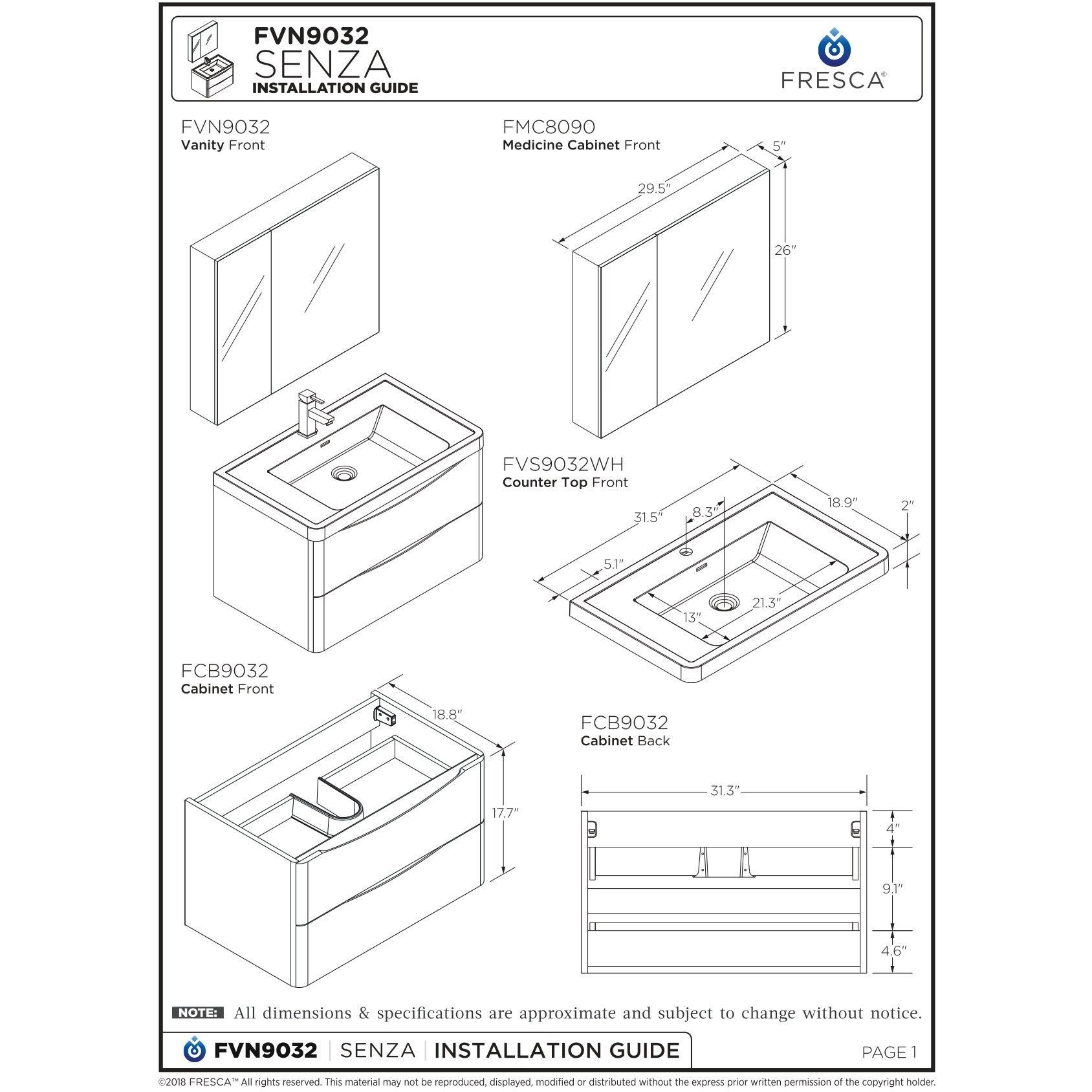 Glossy Gray Wall Hung Bathroom Cabinet with Integrated Sink H94926