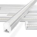 Pack of 6 Link-able 4ft Led Shop Light, 6500k 3100lm 24w, Clear Cover X465164