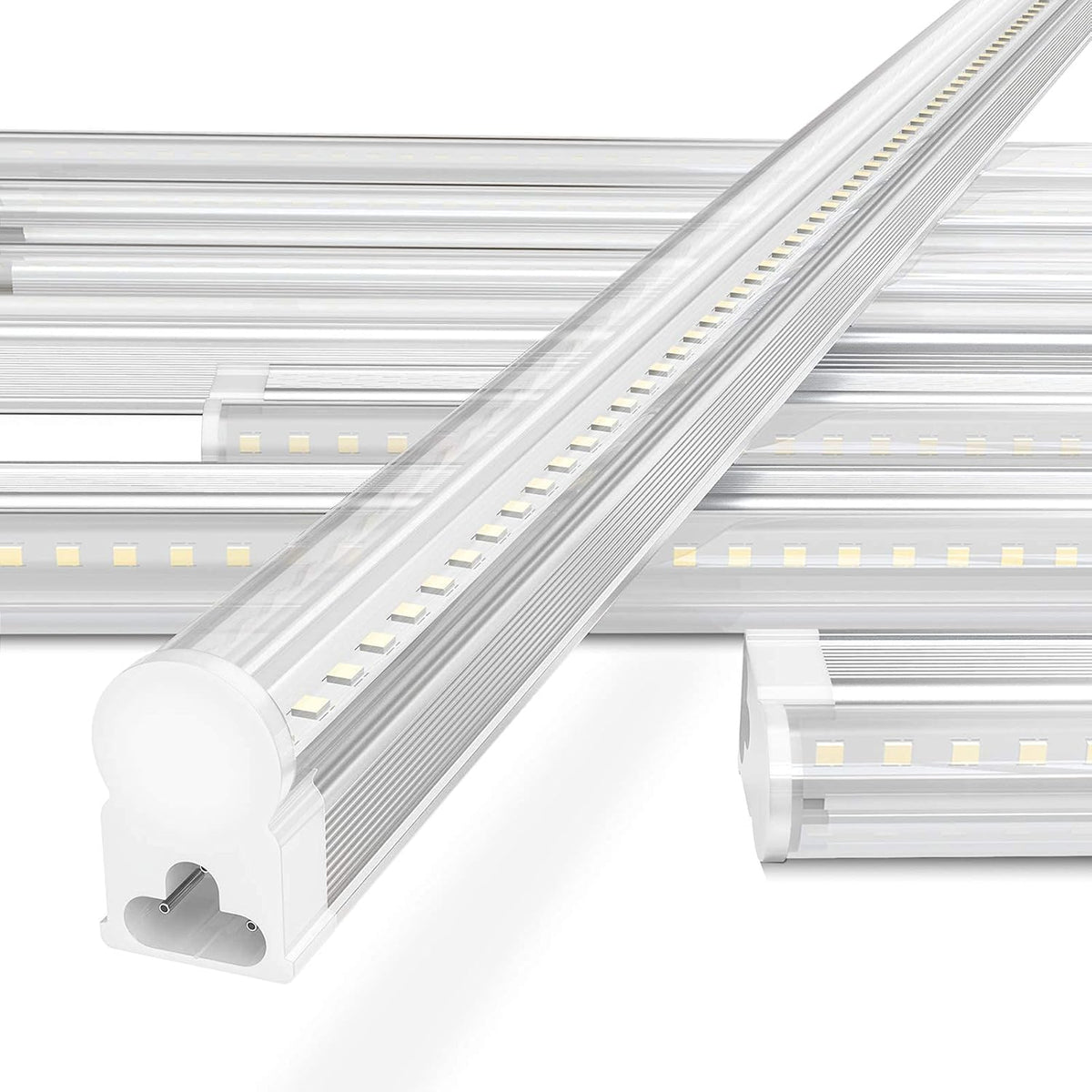 Pack of 6 Link-able 4ft Led Shop Light, 6500k 3100lm 24w, Clear Cover X465164