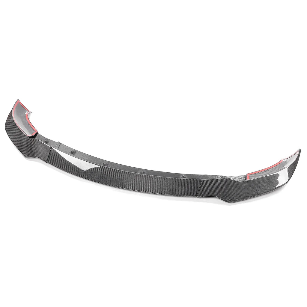 Gloss Black Real Carbon Fiber Front Lip Spoiler Splitter D289