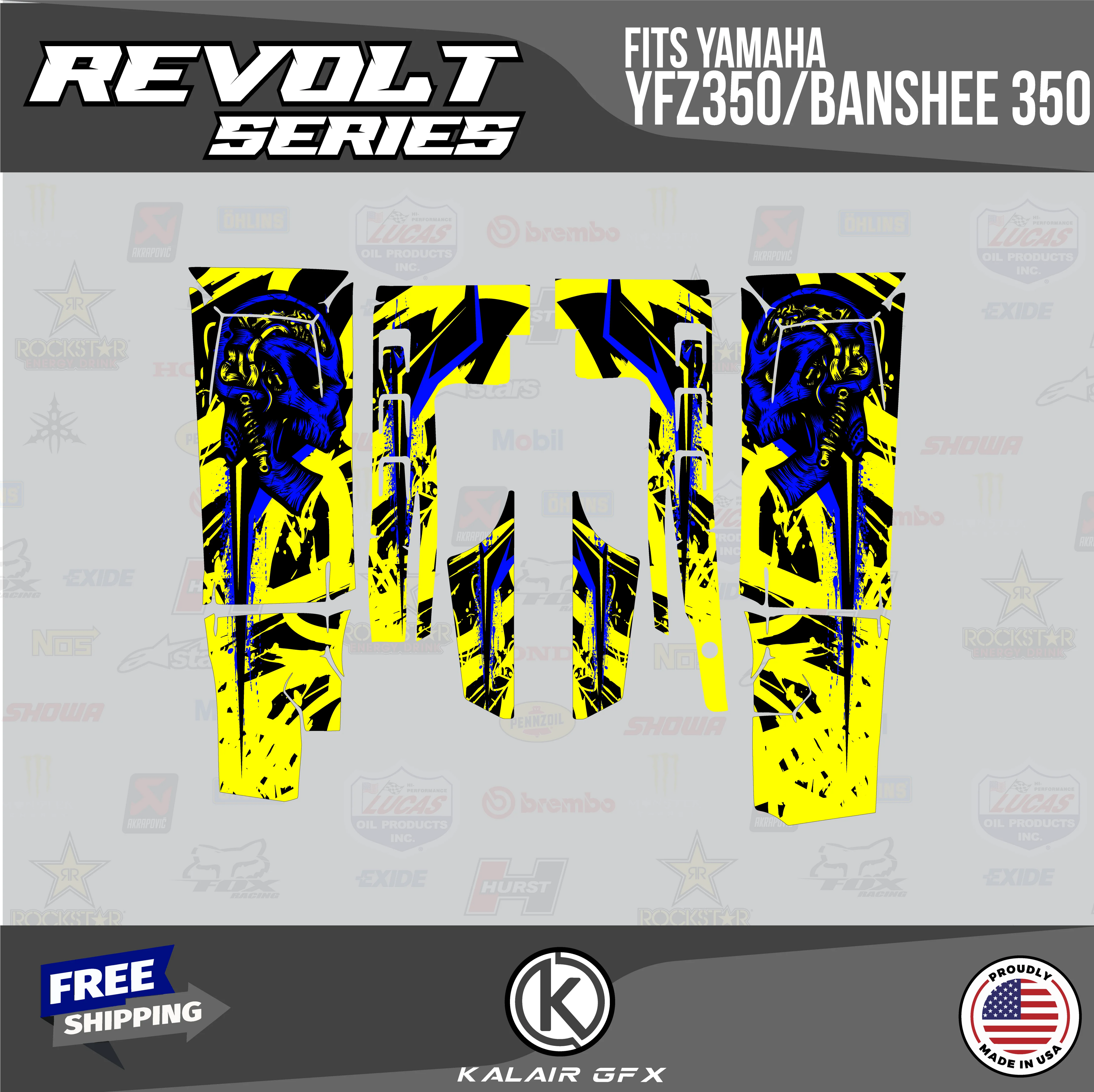 GFX Graphics Kit for Yamaha ATV BANSHEE 350 Q197