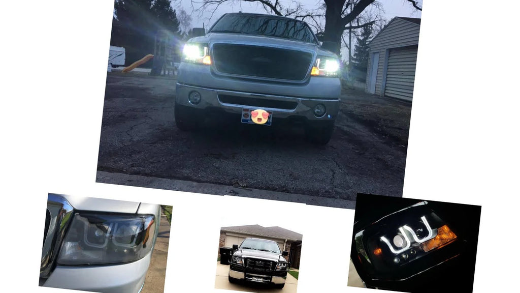 Black Clear Projector Headlights M6240