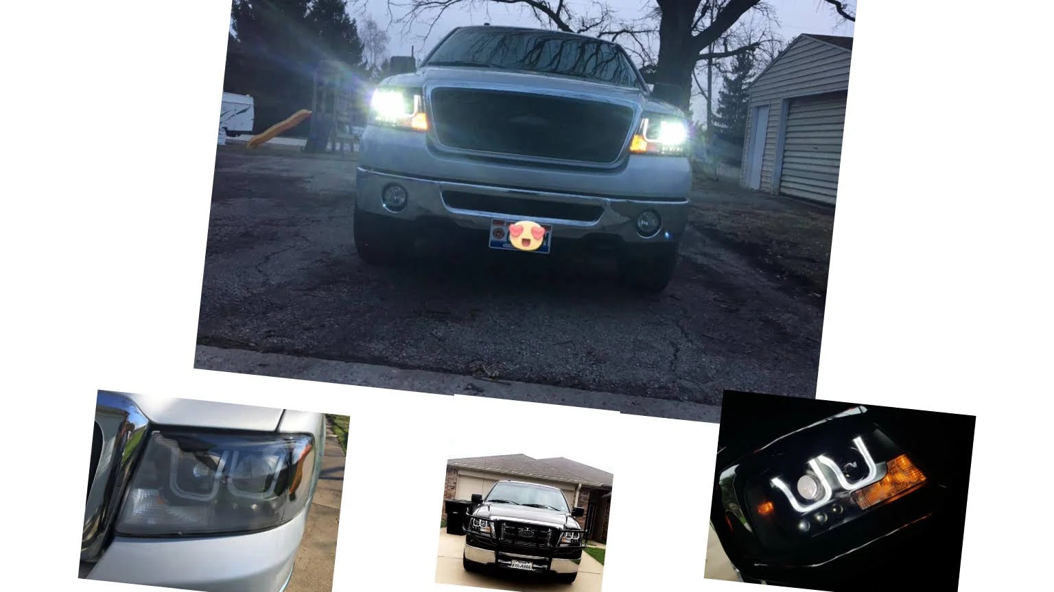 Black Clear Projector Headlights M6240