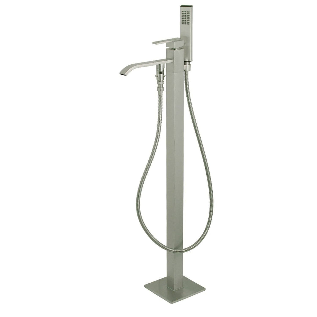 Brushed Brass Freestanding Tub Faucet with Hand Shower Z2692