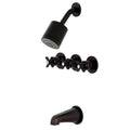 Three-Handle Tub and Shower Faucet, Oil Rubbed Bronze W376060