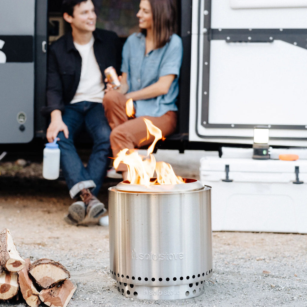 Smokeless Fire Pit with Stand, 304 Stainless Steel J708